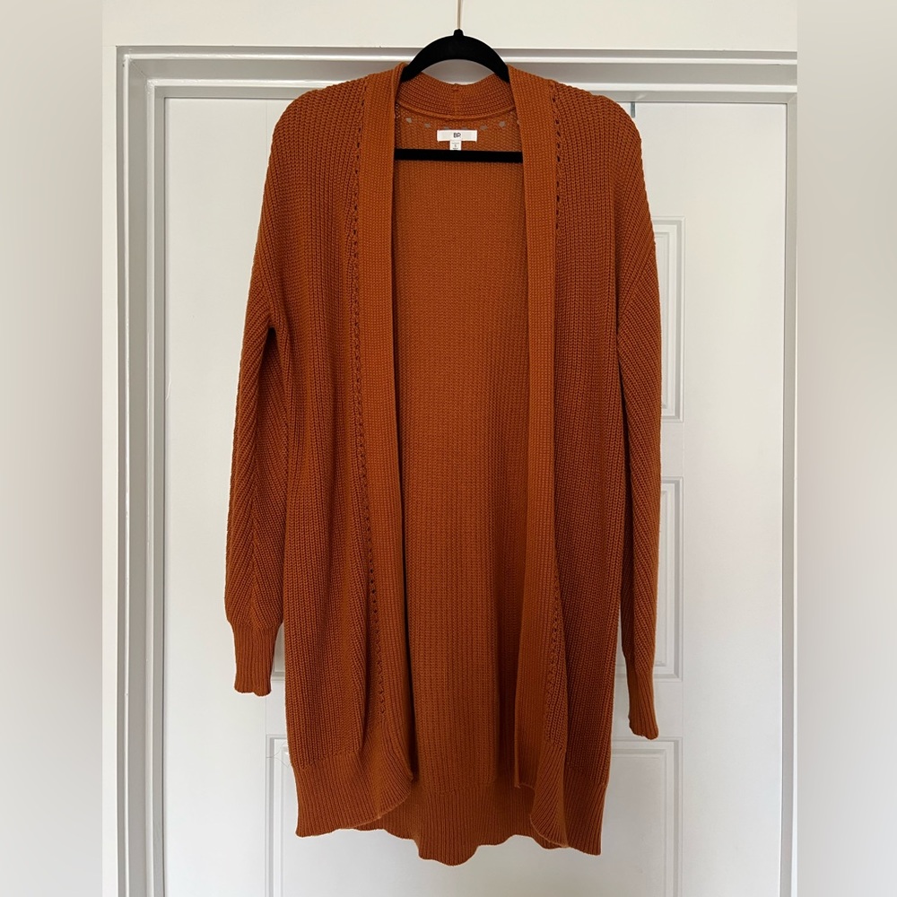 Burnt orange BP. Cardigan